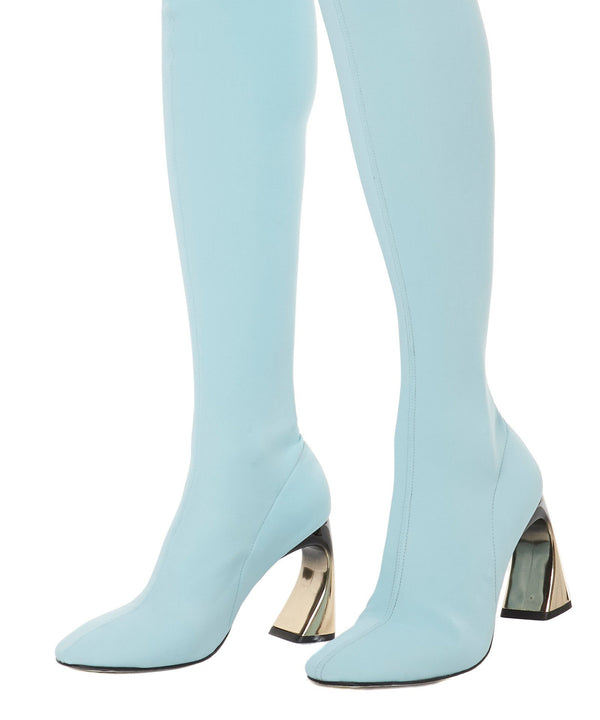 TOUJOURS LE TOUR BOOTS IN BABY BLUE - THE BOX BOUTIQUE