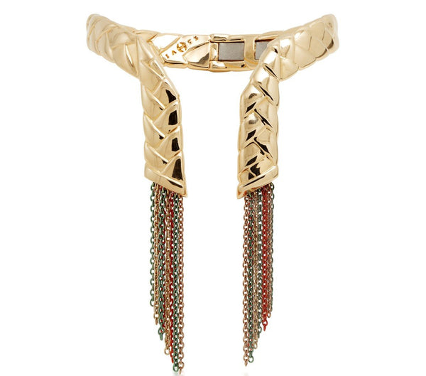 BRAID 23 YELLOW GOLD PLATED BRACELET - THE BOX BOUTIQUE