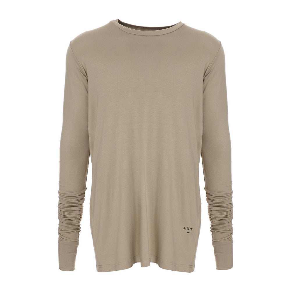 ESSENTIAL LONG SLEEVE TEE SAND - THE BOX BOUTIQUE