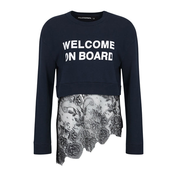 WELCOME ON BOARD SWEATSHIRT - THE BOX BOUTIQUE