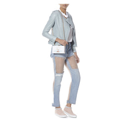 ERIN LIGHT BLUE JACKET - THE BOX BOUTIQUE