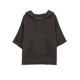 SHORT SLEEVE HOODIE - THE BOX BOUTIQUE