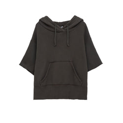 SHORT SLEEVE HOODIE - THE BOX BOUTIQUE