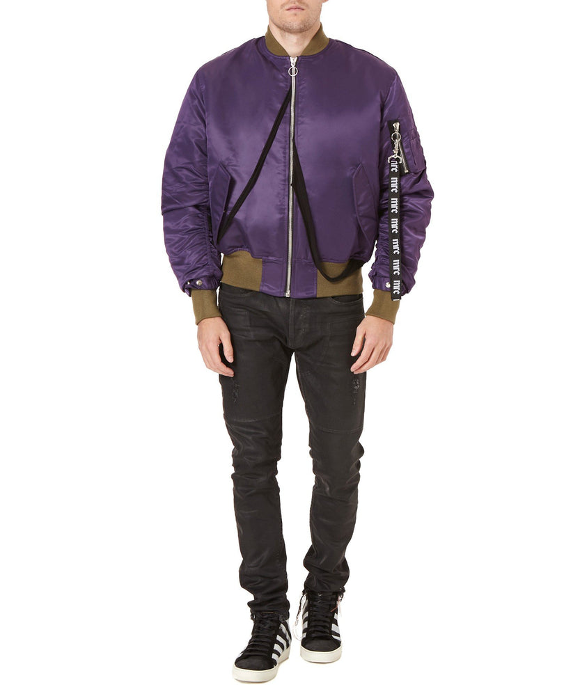 PURPLE BOMBER JACKET - THE BOX BOUTIQUE