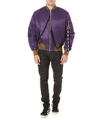 PURPLE BOMBER JACKET - THE BOX BOUTIQUE