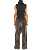 TROUSERS WITH SIDE BUTTONS IN GREY - THE BOX BOUTIQUE