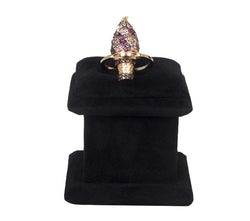 DIAMONDS AND AMETHYST GELATO ICE CREAM RING - THE BOX BOUTIQUE