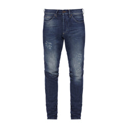 BRUSHED SLIM FIT VINTAGE WASH JEANS - THE BOX BOUTIQUE