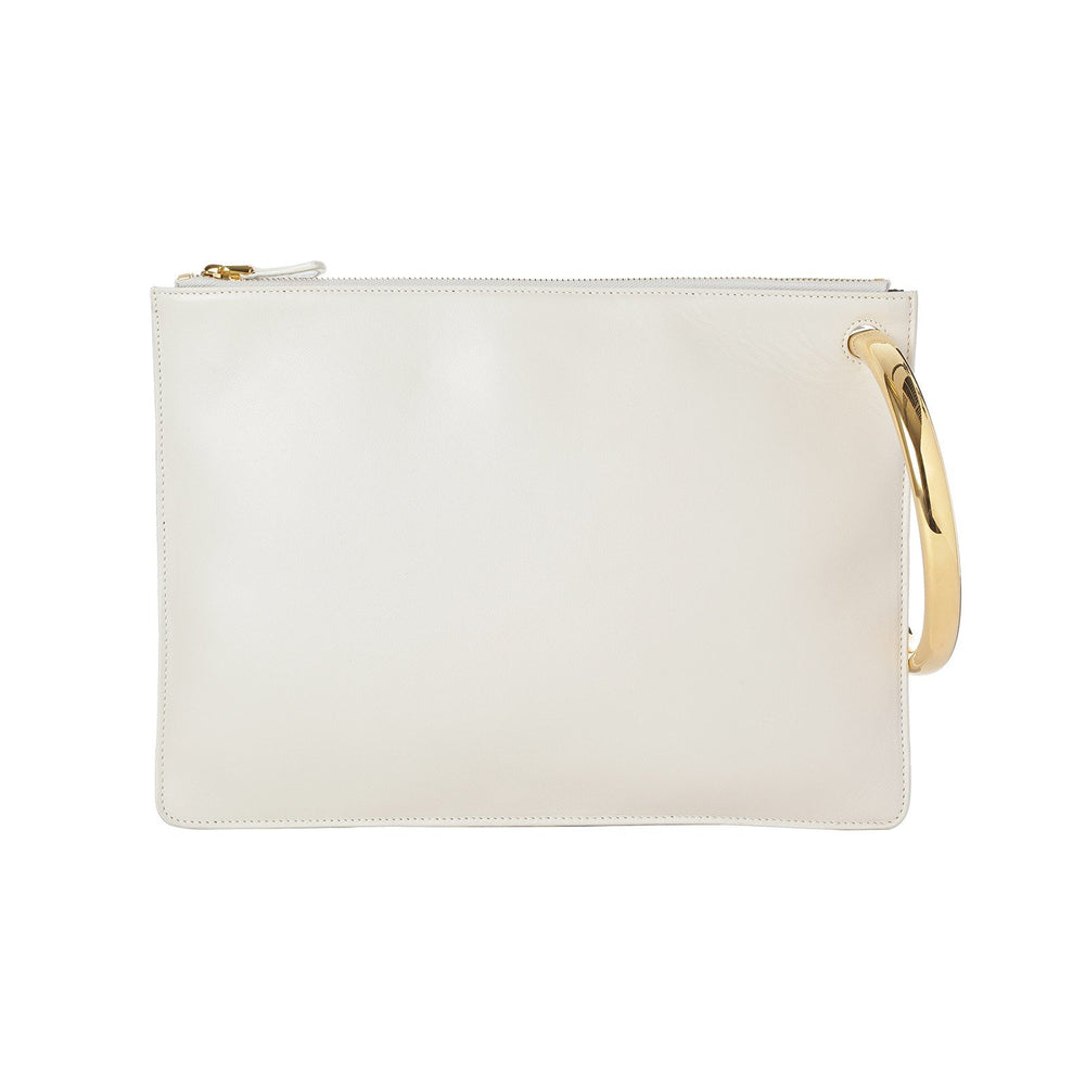 WHITE MATILDA CLUTCH - THE BOX BOUTIQUE
