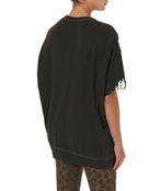 CUT OFF CREW NECK WASHED BLOUSE - THE BOX BOUTIQUE