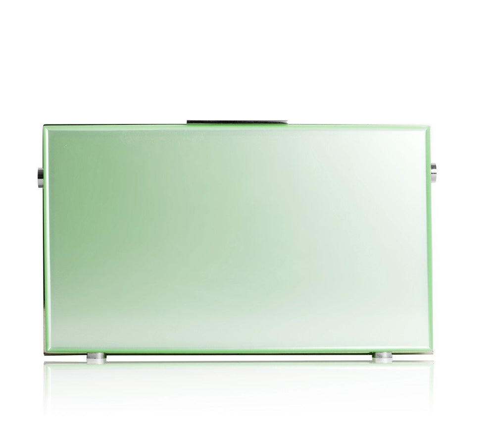 LOVE IS GREEN PERSPEX BAG - THE BOX BOUTIQUE