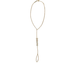 ANKLE BRACELET WITH PEARLS - THE BOX BOUTIQUE