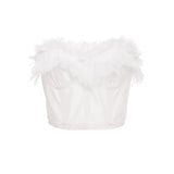 EVE RUFFLE TRIM BUSTIER - THE BOX BOUTIQUE