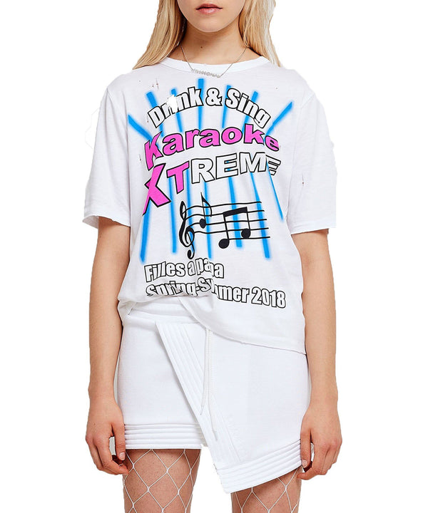 KARAOKE PRINTED TEE - THE BOX BOUTIQUE