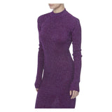 MIDNIGHT KNITTED DRESS IN PURPLE - THE BOX BOUTIQUE