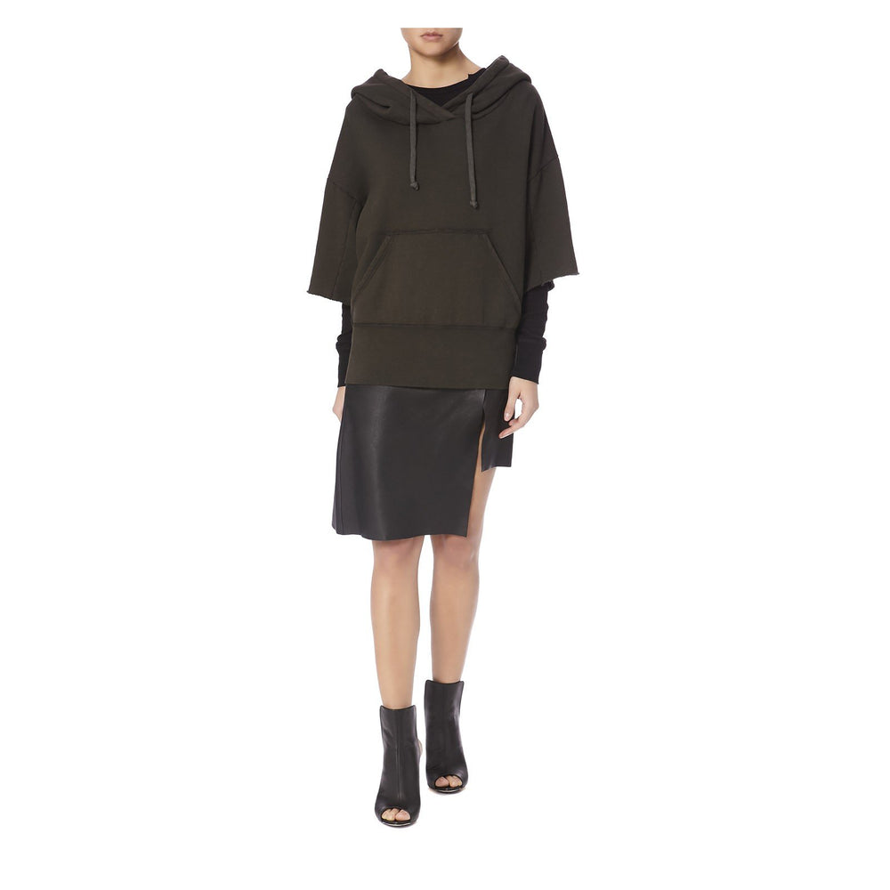 SHORT SLEEVE HOODIE - THE BOX BOUTIQUE