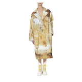 RUST PRINTED COAT - THE BOX BOUTIQUE