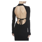 MIDNIGHT KNITTED DRESS IN BLACK - THE BOX BOUTIQUE