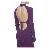 MIDNIGHT KNITTED DRESS IN PURPLE - THE BOX BOUTIQUE