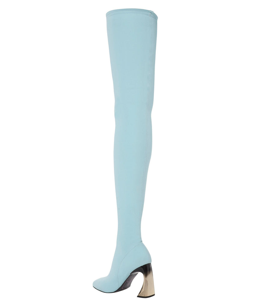 TOUJOURS LE TOUR BOOTS IN BABY BLUE - THE BOX BOUTIQUE