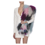 KALEIDOSCOPE SHEARLING SCARF - THE BOX BOUTIQUE