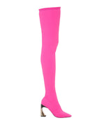 TOUJOURS LE TOUR BOOTS IN BRIGHT PINK - THE BOX BOUTIQUE