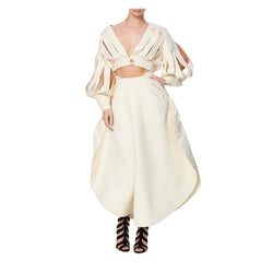 CIRCLE LINEN SKIRT - THE BOX BOUTIQUE