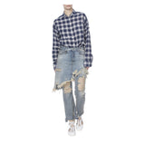 DOUBLE CLASSIC DISTRESSED JEANS - THE BOX BOUTIQUE