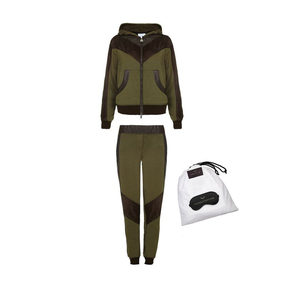 JET SETTER TRAVEL SET IN OLIVE - THE BOX BOUTIQUE