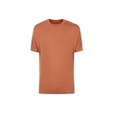 ESSENTIAL SHORT SLEEVE TEE IN RUST - THE BOX BOUTIQUE