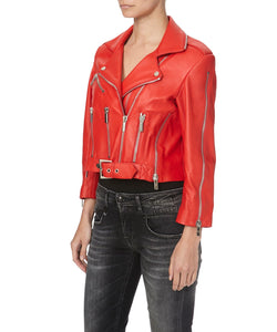 AVALON ZIP JACKET IN RED - THE BOX BOUTIQUE