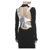 ROBIN LEATHER CROP TOP - THE BOX BOUTIQUE