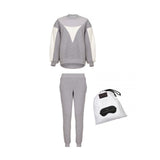 COSY TRAVEL SET IN LIGHT GREY - THE BOX BOUTIQUE