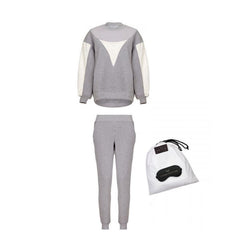 COSY TRAVEL SET IN LIGHT GREY - THE BOX BOUTIQUE