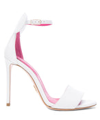 MINNIE LEATHER SANDALS IN WHITE - THE BOX BOUTIQUE
