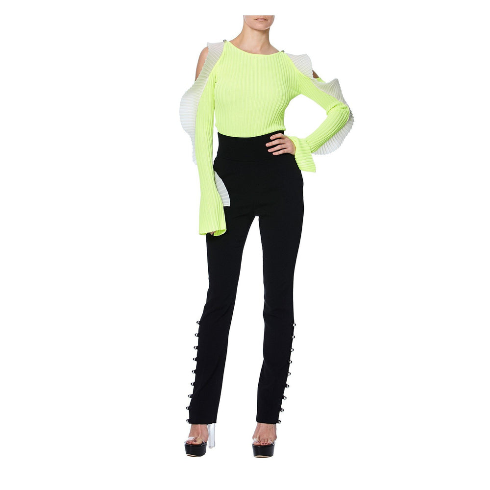 NEON JUMPER WITH RUFFLES - THE BOX BOUTIQUE
