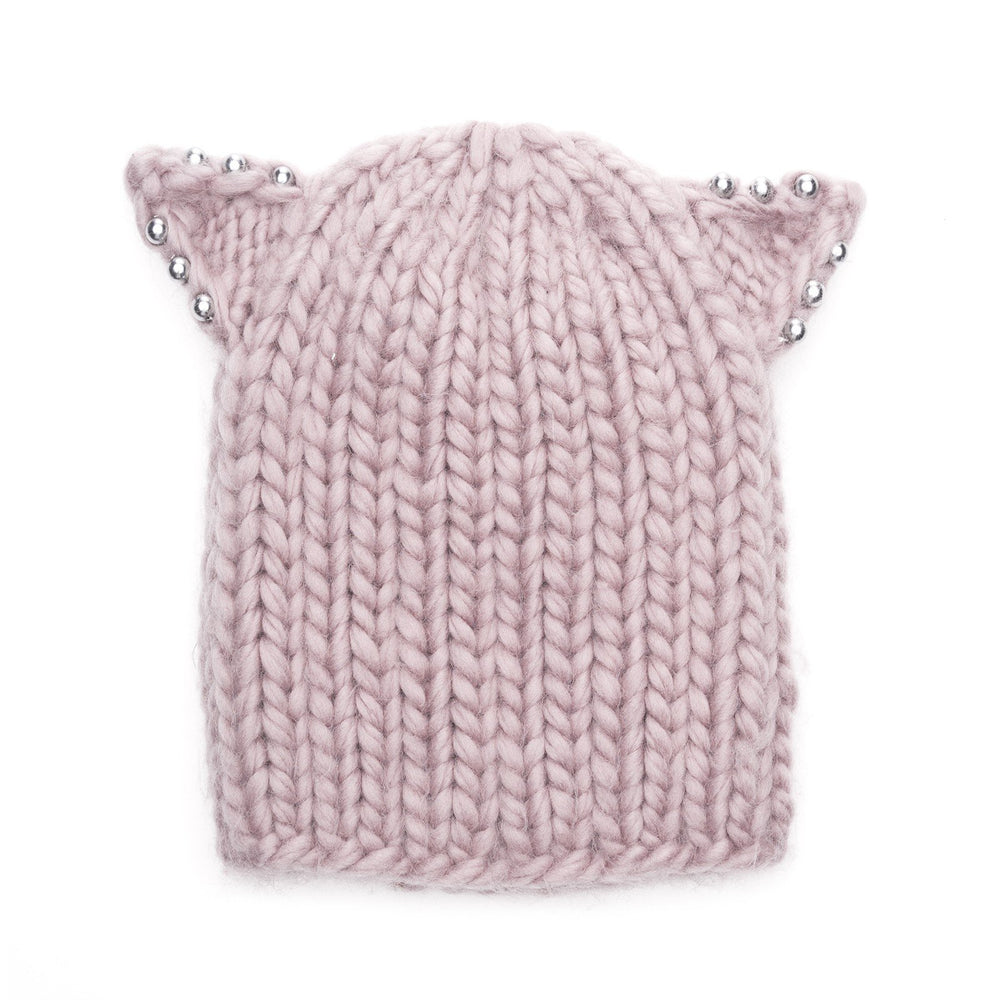 FELIX CHUNKY HAND-KNIT BEANIE IN ROSE - THE BOX BOUTIQUE