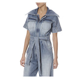 VINTAGE WASH DENIM JUMPSUIT - THE BOX BOUTIQUE