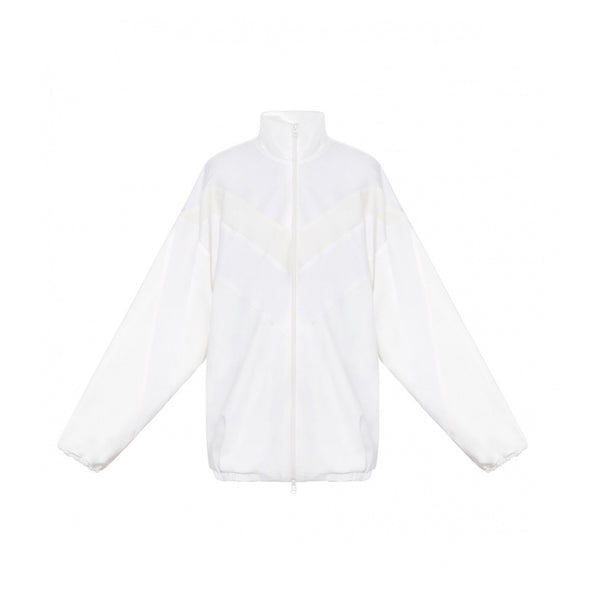 SILK WINDBREAKER BOMBER JACKET - THE BOX BOUTIQUE