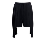 BLACK PLEATED SHORTS - THE BOX BOUTIQUE