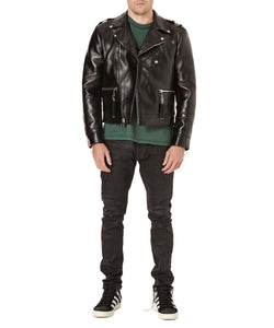 LEATHER MOTO JACKET - THE BOX BOUTIQUE