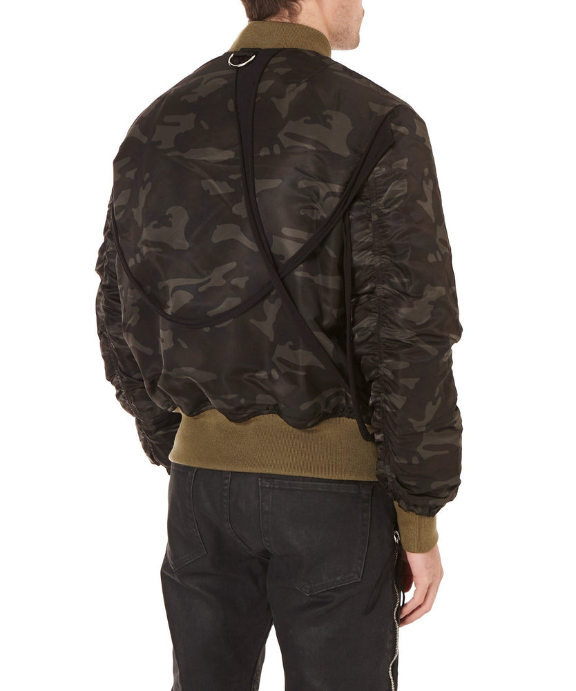 CAMO BOMBER JACKET - THE BOX BOUTIQUE