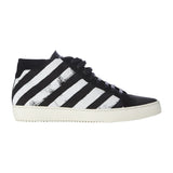 BRUSHED DIAGONALS MID SNEAKERS - THE BOX BOUTIQUE