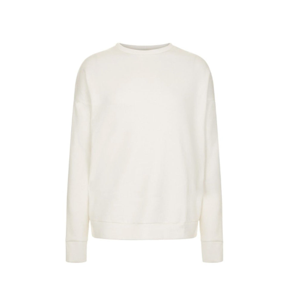 WHITE ESSENTIAL SWEATSHIRT - THE BOX BOUTIQUE