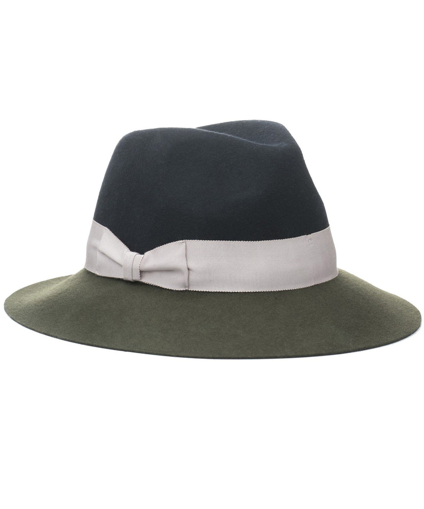 FLORENCE FEDORA HAT IN OLIVE - THE BOX BOUTIQUE
