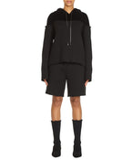 CONTRAST HOODIE IN BLACK - THE BOX BOUTIQUE
