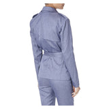 BLUE SILK TUXEDO JACKET - THE BOX BOUTIQUE