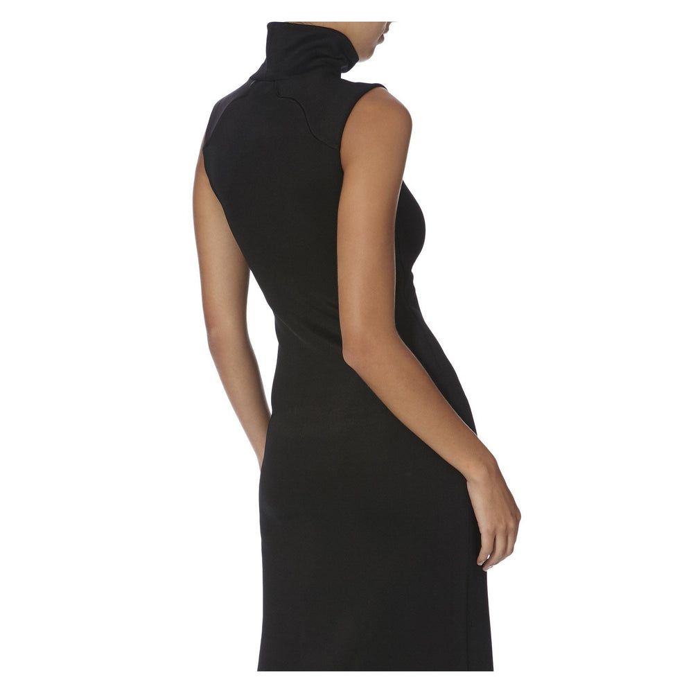HIGH-NECK STRETCH-KNIT DRESS - THE BOX BOUTIQUE