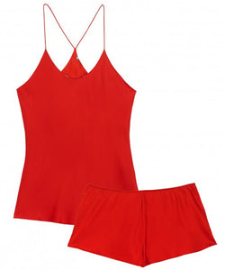 BELLA SAFFRON SILK CAMISOLE SET - THE BOX BOUTIQUE