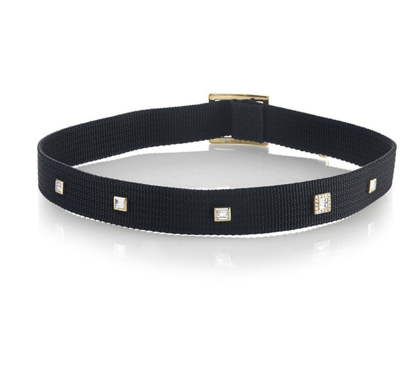 BAGUETTE DIAMOND CHOKER IN ROSE GOLD - THE BOX BOUTIQUE